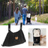 Universal Stroller Organizer, Reusable Bear Pattern Waterproof Nylon Carry All Parent Organizer for Mobile Phone (Black)