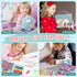 Set 4 5 6 7 8 9 10 Set 4-6-8 Unicorn Washable Markers with Glitter Pencil Case, Art Supplies for Kids Ages Years Old