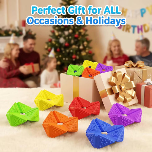 Sensory Fidget Toys for Kids Adults: Textures Sensory Flip Cube, Stress Fidgets Toys for Teen with Anxiety Autism ADHD