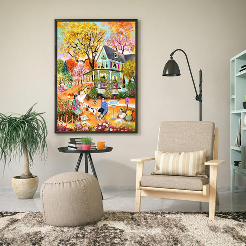 500 Puzzles for Adults Pieces, Jigsaw Puzzle for Adults, Fun Challenging Family Puzzle -Warm Fall Sun Puzzles
