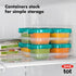 OXO Tot Baby Blocks Freezer Storage Containers, Teal, 4 Oz