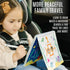 Kids Travel Educational Activity Book with Washable Markers, Car and Airplane Activities, Reusable Stickers, Ages 4-6