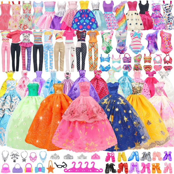 ZITA ELEMENT 101 Pcs Doll Clothes and Accessories Ramdom Style Gift Box