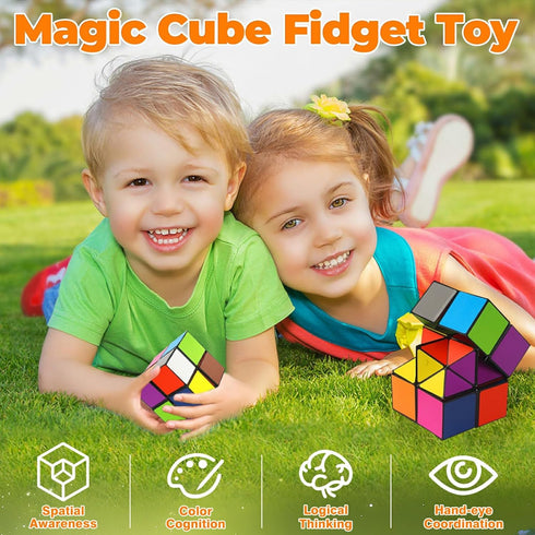 Star Cube Magic Cube Set, 2 in 1 Yoshimoto Cube for Kids and Adults, Toy for Ages 8-12