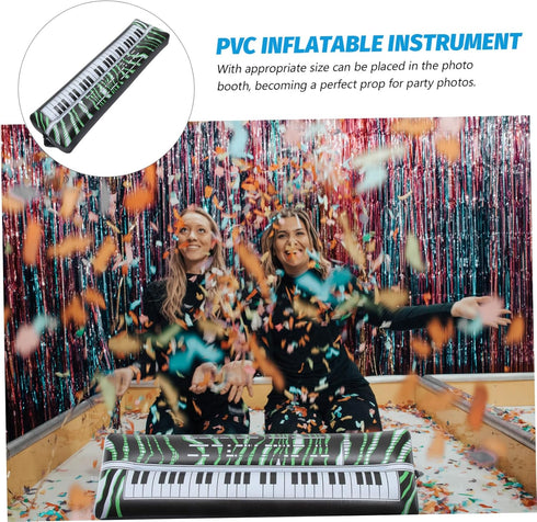 SAFIGLE 2pcs Inflatable Keyboard Microphone - Kids Musical Instrument Party Props