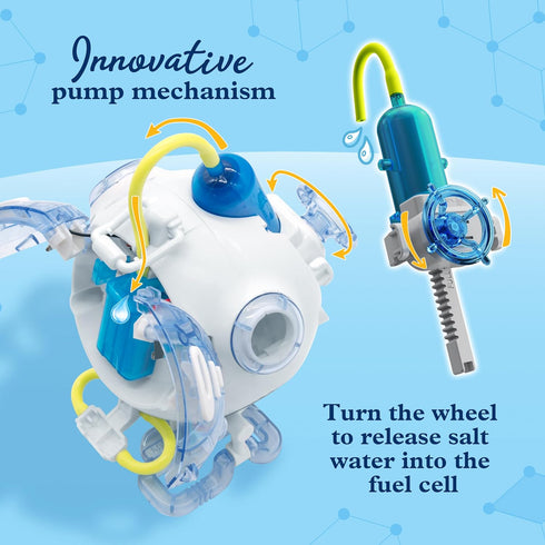 1 1 8+ Thames & Kosmos Saltwater Fuel Cell Robot STEM Experiment Kit | Build a Walking Robot, No Batteries Required