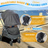 UPF50+ Summer Orzbow Baby Mosquito Net with Sun Shade for Stroller, Universal Stroller Mosquito Netting Privacy Cover
