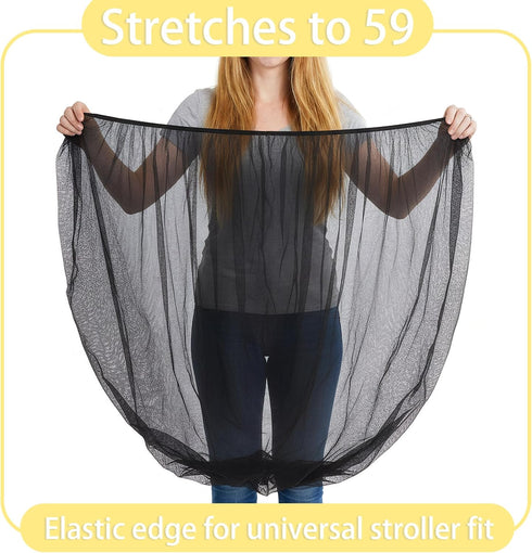 Yymobt 2 Pcs Baby Mosquito Net for Stroller, Baby Bug Net for Stroller Breathable and Portable Insect Netting