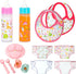 13-Piece Set Set 1218 My Sweet Baby Doll Feeding & Diaper Bag Disappearing Milk Bottles, Bibs, Pacifiers, Diapers