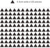 120 Pcs Triangle Wall Pattern Decal Vinyl Stickers for Kids Bedroom, Removable Decor, YMX56 (Black)