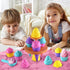 Beach Toys for Kids, 14pcs Sand Toys with Mesh Bag, Toddler Beach Essentials, Ice Cream Travel Sand Toys for Outdoor