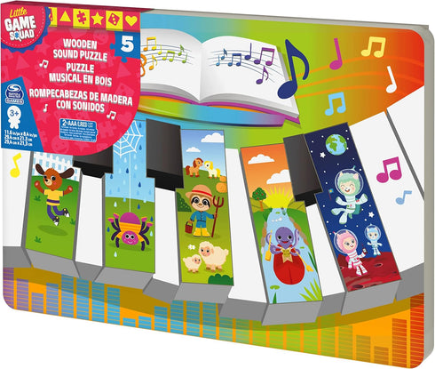 Spin Master Piano Notes Wood Sound Puzzle for Families and Kids Ages 3 and Up