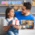 MEIEST 3D Set,Creative (4-The Mini Building Blocks Cute Painting Model DIY Simulation Particle Stereograph Collection
