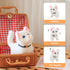 Easfan Walking Kitty Plush Toy, Electric Interactive Cat Stuffed Animal, Meowing Tail Wagging Head Nodding, Birthday