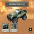 Lollipop United States Army Friction Powered 1/16 Model Off Road Vehicle with Light & Sound