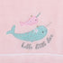 NoJo Under The Sea Whimsy Pink and Blue Narwhals Super Soft Appliqued Baby Blanket by NoJo