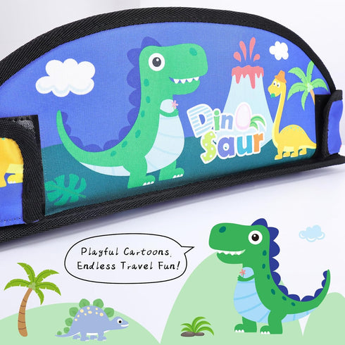 Kids Travel Tray for Airplane - Toddler Car Seat Table Tray, Road Trip Essentials for Boys & Girls, Carseat Lap Desk