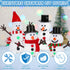9 Pack RoseFog Christmas Crafts, DIY Christmas Snowman Clay for Kids, Build Your Snowman Craft Kit, Modeling Clay Snow