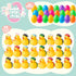 24 JOYIN Pcs Prefilled Easter Eggs with Rubber Ducks, Variety Duckies for Easter Egg Hunt, Kids Basket Stuffer, Bath