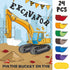 WERNNSAI Pin The Bucket on The Excavator Games - Construction Birthday Party