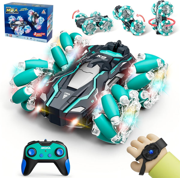 Highspeed 1:16 Scale 15 KM/H Gesture Sensing RC Stunt Car Toddler Toy,