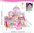 Doll House for Girls, 11 Rooms Dollhouse with Dolls, Puppies, Furniture, LED Light, Toddler Playhouse Gift