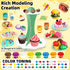 Kaelinda 77 4 1 Sets 2-4-8, 3 4 5 6 Pcs in Playdough for Kids Age Dough Accessories Tools Kit, Ice Cream, Noodle Cake