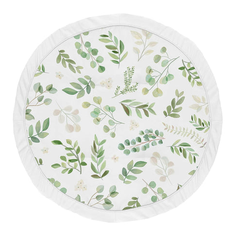 Sweet Jojo Designs Floral Leaf Girl Baby Playmat Tummy Time Infant Play