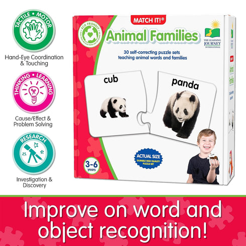 The Learning Journey: Match It! - Animal Families - Educational Animal Matching Game & Puzzle for Kids