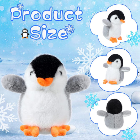 9 Pcs Mini Penguin Stuffed Plush Toys - 4.3 Inch Cute Penguin Stuffed Animals for Party Decorations and Gifts