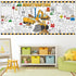 Construction Giant Coloring Poster for Kids Large Coloring Tablecloth Big Paper Sheets Page Dump Truck Table Cloth DIY