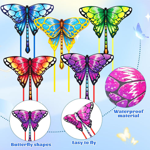 Easy to Fly Kite for Kids & Adults, Large Butterfly Kites with String for Outdoor Toys and Birthday Gifts