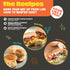 Masterchef Junior Kid's Burger Cooking Set - 9 Pc Kit with Real Cookware for Children, Bowl, Recipes, Hamburger Press