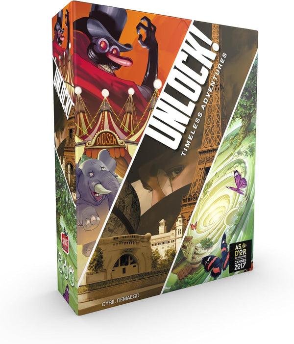 UNLOCK! Timeless Adventures Card Game - Escape Room-Inspired Cooperative Adventure, Fun Family