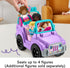 Fisher-Price Little People Barbie Toy Car - Beach Cruiser with Music Sounds and 2 Figures for Pretend Play