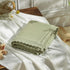Cozy 40x30 Inch Baby Blanket Warm Newborn Swaddle Receiving Knit Blanket Soft Stretchable for Boys Girls Sage Green