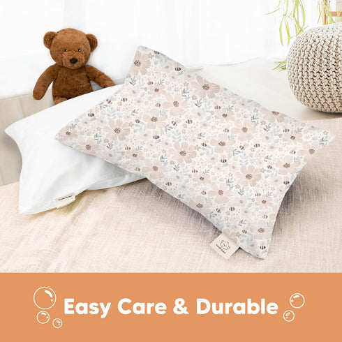 13"x18" KeaBabies Toddler Pillowcase - Organic Cotton Toddler Pillowcase for Kids, Boys, Girls, Soft & Durable Cotton
