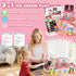 Set, Counter Playset, 3+ Ice Cream Toys Pretend Play Shop Store, Ice Cream with Light, Ice Cream Maker Cashier Toy