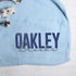 Personalized Baby Blanket, Embroidered Name, Knit Baby Blanket, Newborn Baby Gift, Swaddle Soft Breathable Cotton Knit