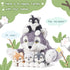 IKASA Mommy Wolf Stuffed Animal, 18" Soft Plush Toy with Mini Babies, Cute Family Set, Gifts for Kids