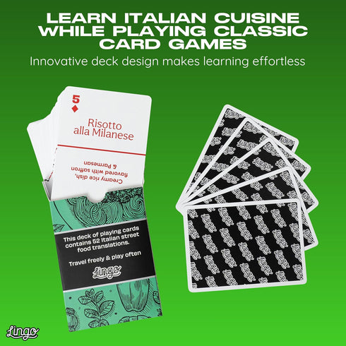 Authentic Italian Street Food Recipe Cards | Culinary Travel Flashcards