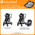 Baby Trend Morph Stroller Adapter - Convert Single to Double for Infant Car Seats