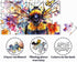 Flowers Bee Puzzles for Adults 1000 Pieces - Garden Bee Butterfly Jigsaw Puzzles as Nature Home Decor