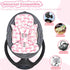 3 Infant Car Seat Insert, Soft Baby Car Seat Head & Body Support for Girl Boy, Reversible Newborn Preemie Carseat