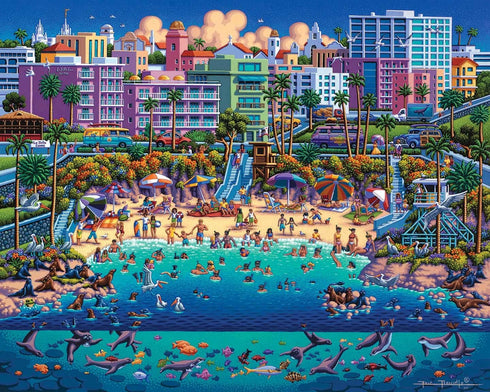 Dowdle Jigsaw Puzzle - La Jolla Cove - 500 Piece