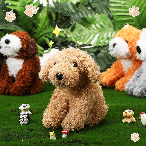 Sumind 8 Pcs Mini Plush Dogs Stuffed Animals Bulk, Assorted Cute 5 Inch Small Animal Plush Toys for Party Supplies