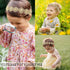 DANMY Baby Girl Super Elastic Headband, Cotton Lace Toddler Hair Band, Gold, 1pcs