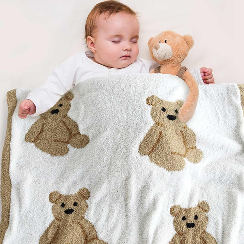 Cozy 31x40 Inches, LifeTree Plush Baby Blanket - Soft Fuzzy Swaddle & Receiving Blanket for Toddler Nursery, Crib