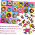 Puzzles for Kids Ages 4-10 - Colorful Donuts 100 Piece Puzzle - Educational Toys Gifts