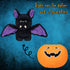 My OLi Plush Pumpkins Stuffed Bat Plush Toy, Removable Bat, Glow in The Dark, Gifts for Kids, Baby Toddler